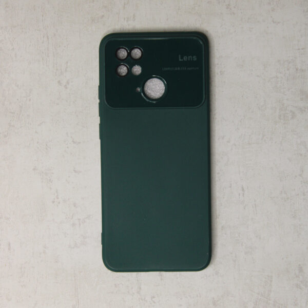 Plain Dark Green Cover For Your Redmi 10C Mobile Phones  with camera protection body