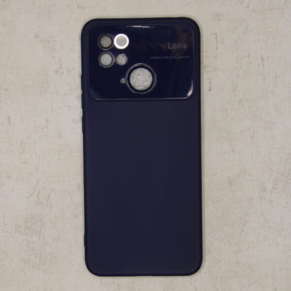 Redmi 10C Cover with proper camera lens cut protection Purple colour