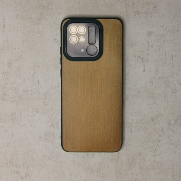 Wooden texture hard Back Cover With Soft Edges with camera protection