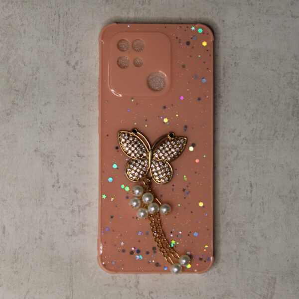 Girlish Sparkle Back Cover for Redmi 10C models phones with camera protection high edges