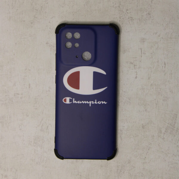 Champion Back Cover for Redmi 10C for all people in blue colour