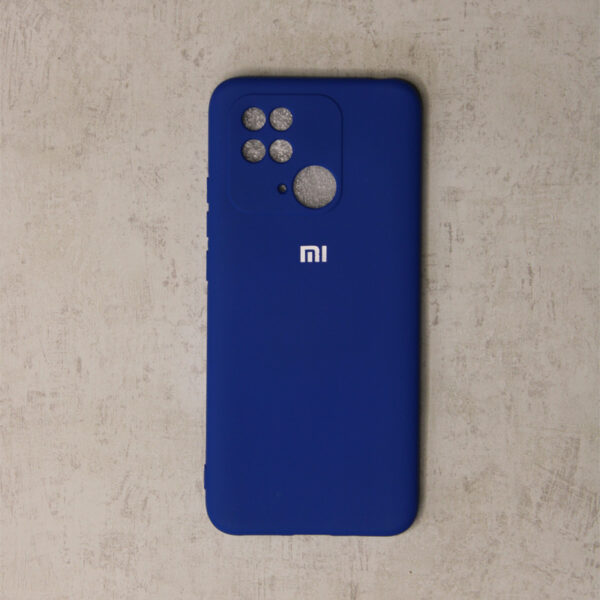 Blue Colour Silicon cover for redmi 10C with smooth edges & camera protection